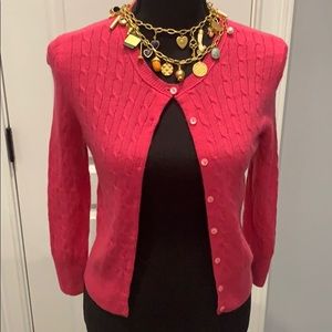 J.CREW CASHMERE CABLE CARDIGAN